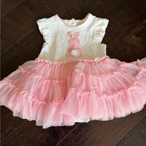 Baby Pink Tulle Bunny Tutu Dress Easter
